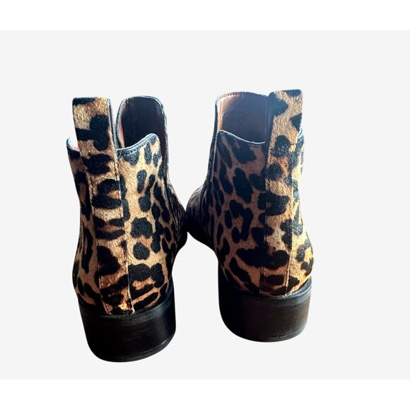 Franco Sarto Womens Leopard Print Ankle Boots Size 8.5 - Picture 2 of 4